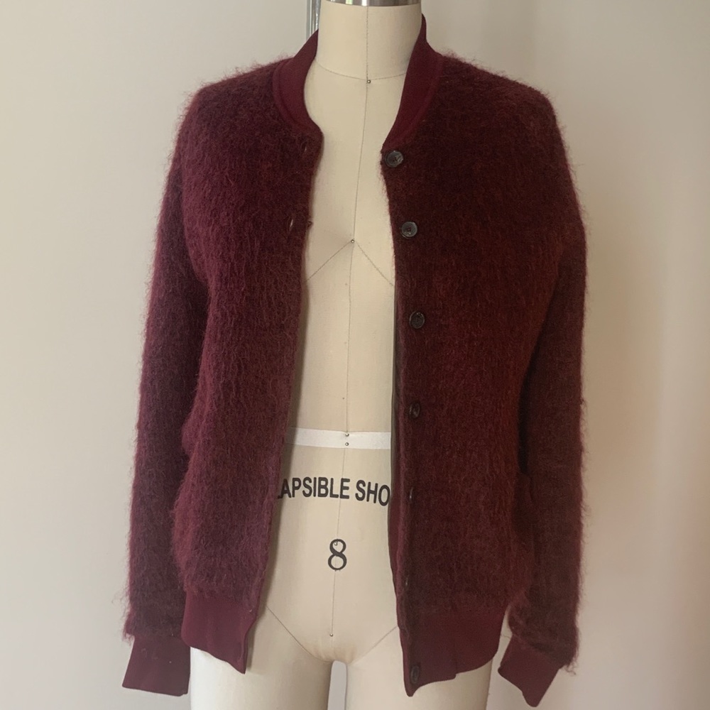 Paul smith fuzzy cardigan